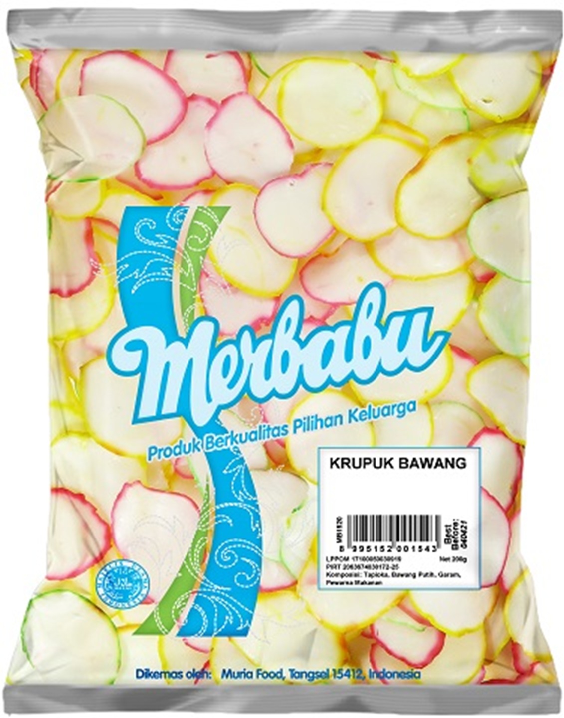 Krupuk Bawang warna pinggir