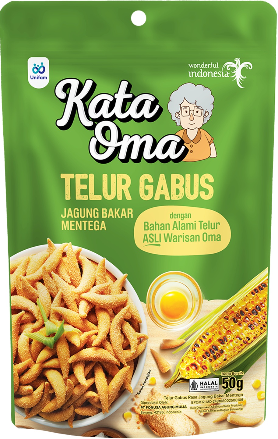 Telur Gabus rasa Jagung Bakar Mentega