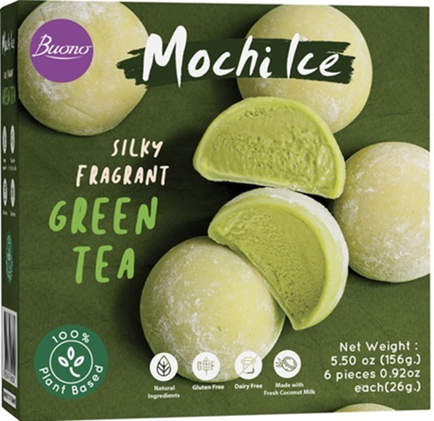 Mochi Es Teh Hijau (6 pcs) Mochi Es Teh Hijau (6 pcs)