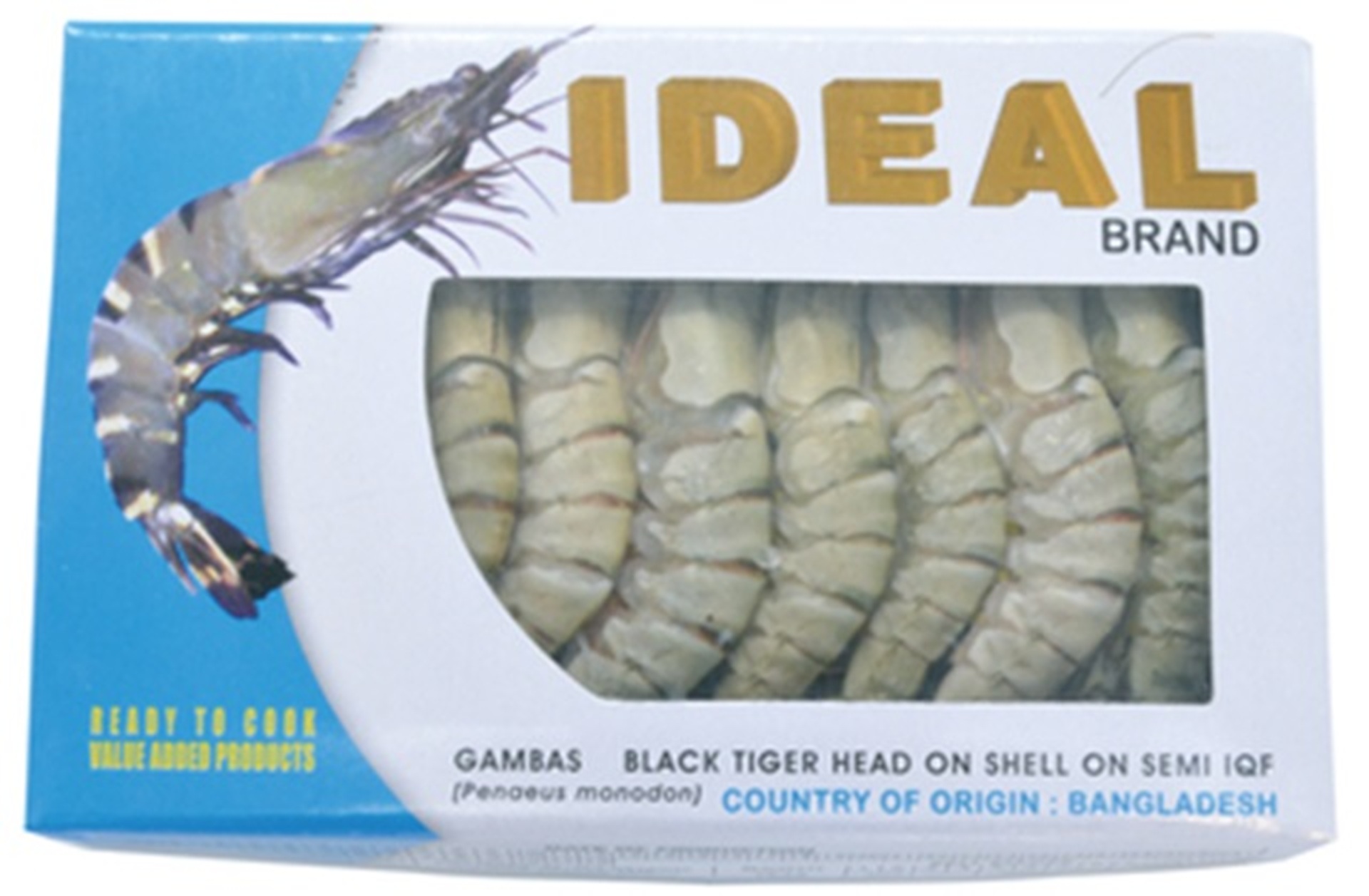 Udang Black Tiger 16/20 IQF 25%